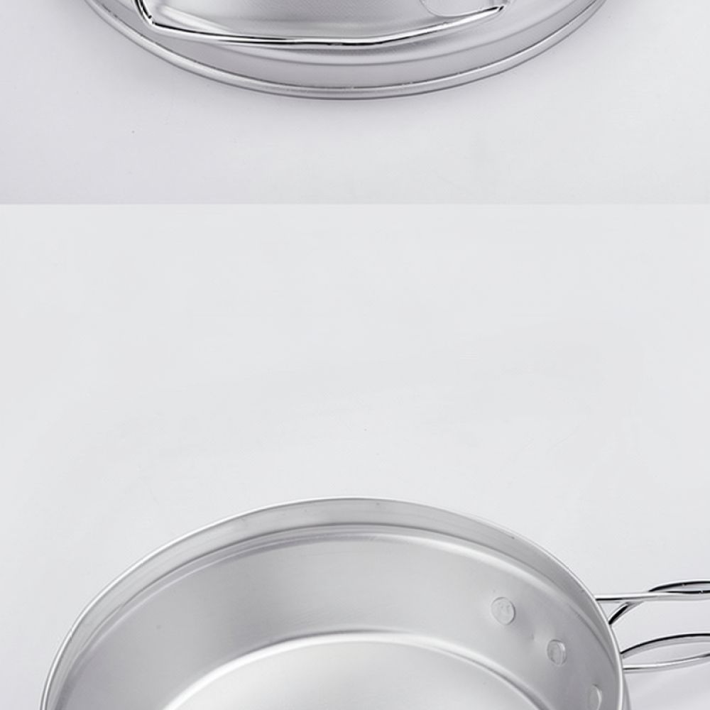 Camping Cooking Dining Set - Przenośny, aluminiowy zestaw naczyń kempingowych do