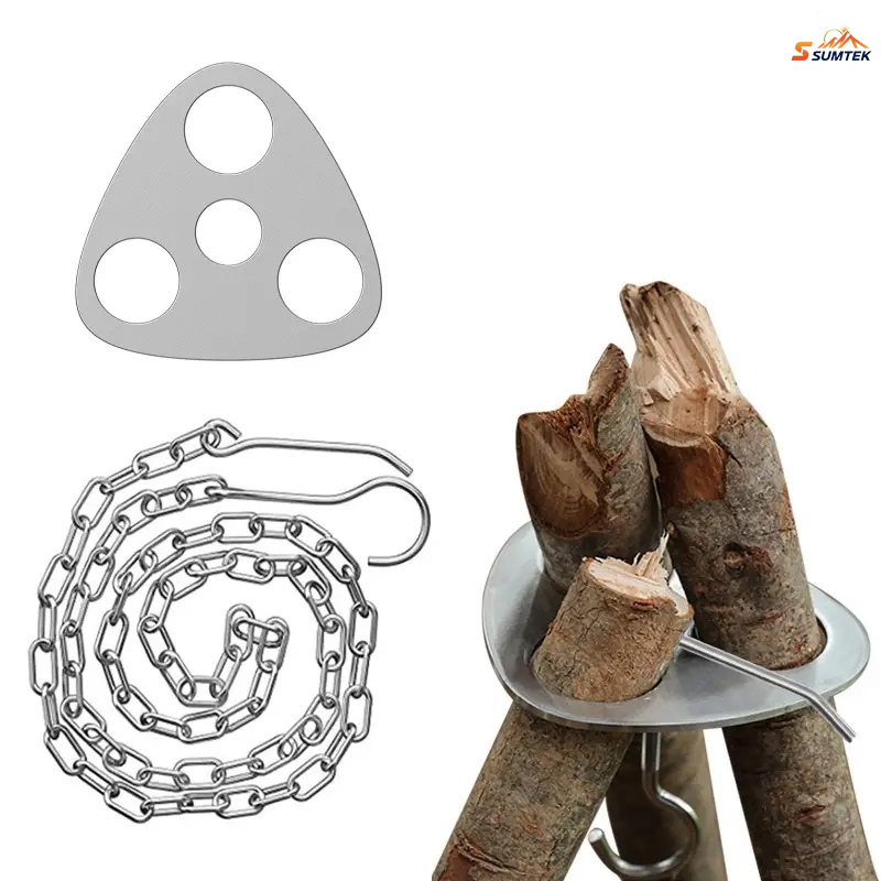 Camping Hiking Cooking - Przenośny wieszak na statyw kempingowy ze