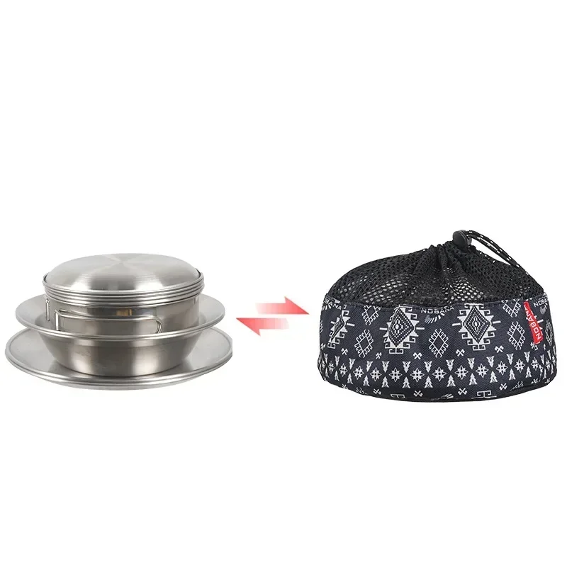 CLS&NOBANA 12-częściowy Zestaw – Camping Cooking Dining Set recenzja i cena