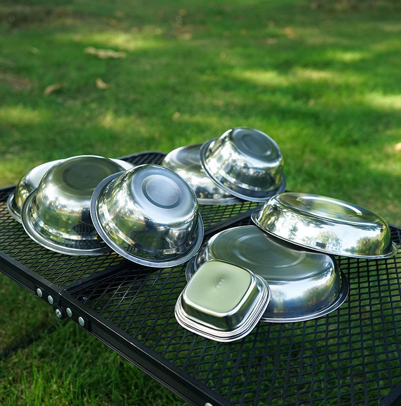 Nowy zestaw przenośnych talerz – Camping Cooking Dining Set recenzja i cena
