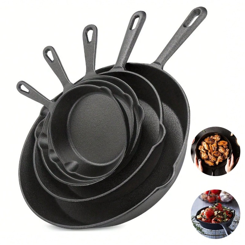 Czarna patelnia żeliwna, zesta – Quality Camping Cooking Set recenzja i cena