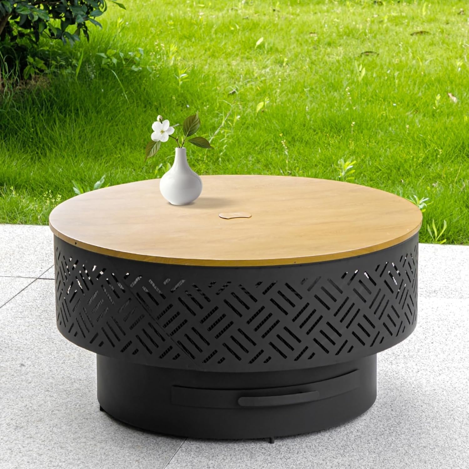 Okrągły metalowy stół do palen – Camping Cooking Table recenzja i cena