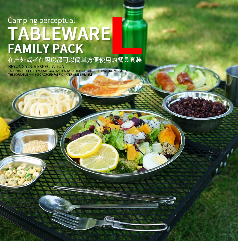 Zestaw przenośnych talerzy obi – Camping Cooking Dining Set recenzja i cena